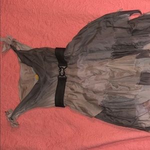 Alice & Olivia Khaki Ripped Dress